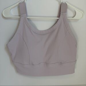 aerie Ribbed Light Lavender Sports Bra